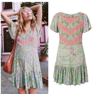 Spell & The Gypsy City Lights Mini Dress xs